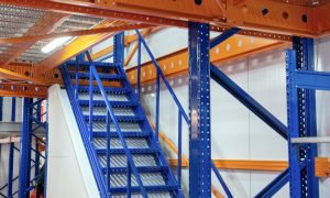 steel fabrication, warehouse mezzanine