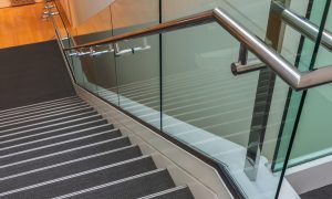 glass balustrade melbourne, steel stairs